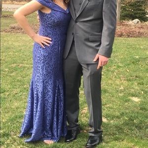 Purple long dress